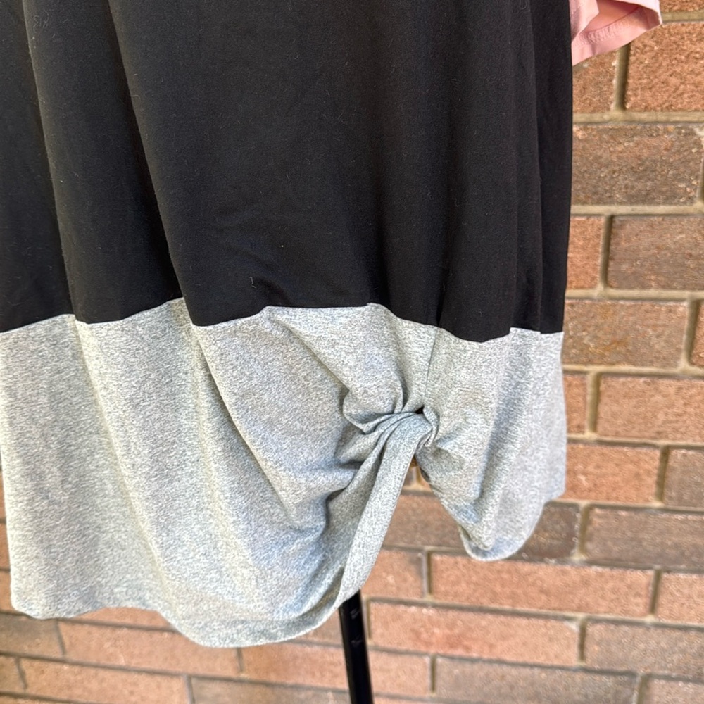Shien Curve Colorblock Pink, Black, and Gray Women's Top Size 1XL - Picture 2 of 7